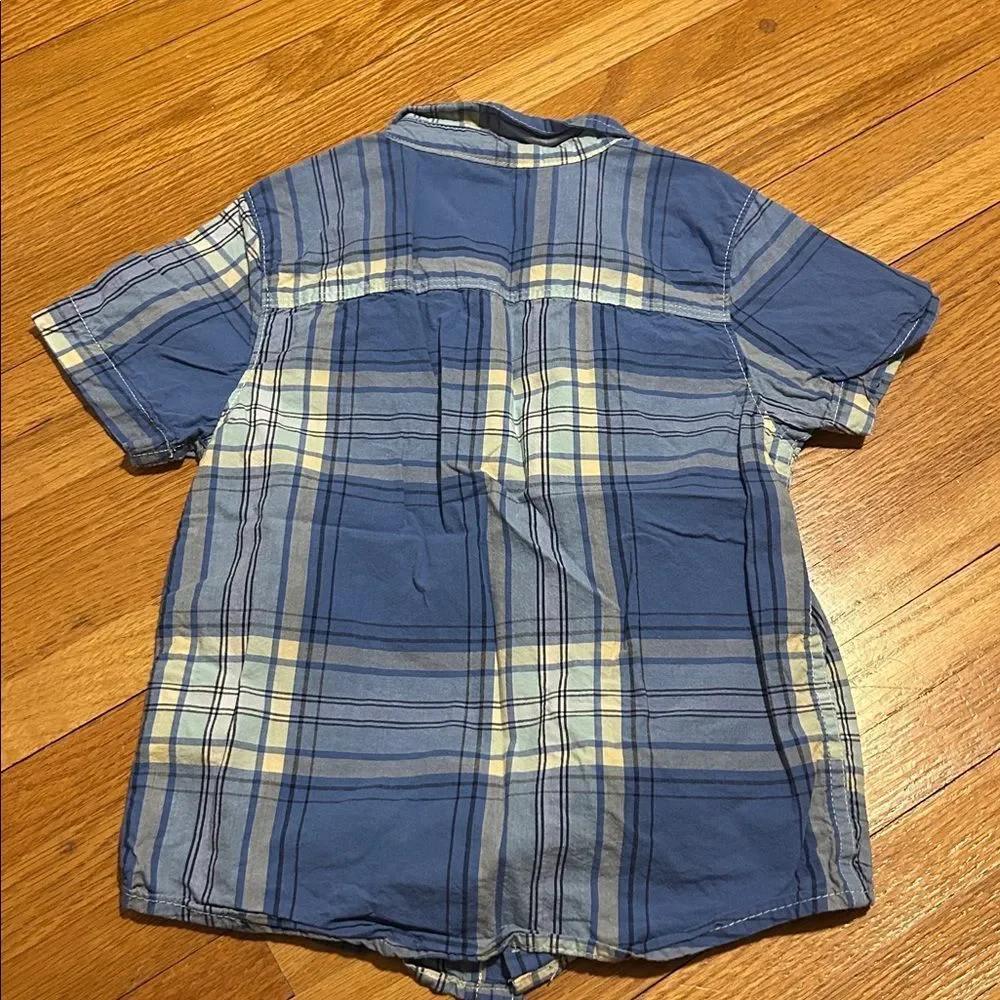 Oshkosh B’gosh Plaid Short Sleeve Buttondown Size 5T